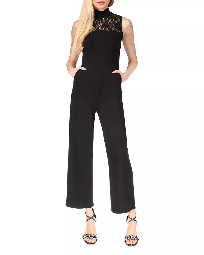 MICHAEL KORS Women's Lace Mock-Neck Jumpsuit