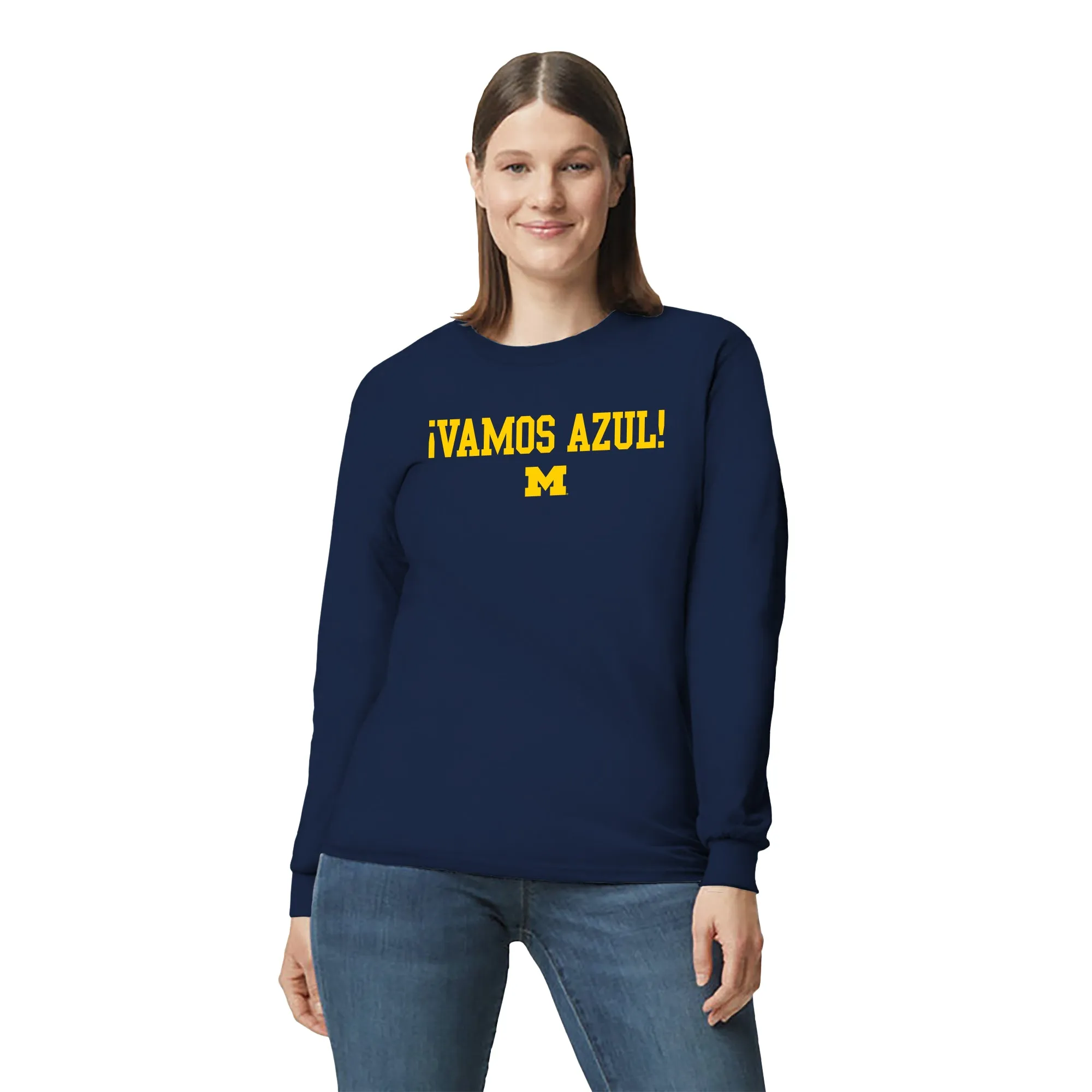 Michigan Vamos Azul Long Sleeve - Navy