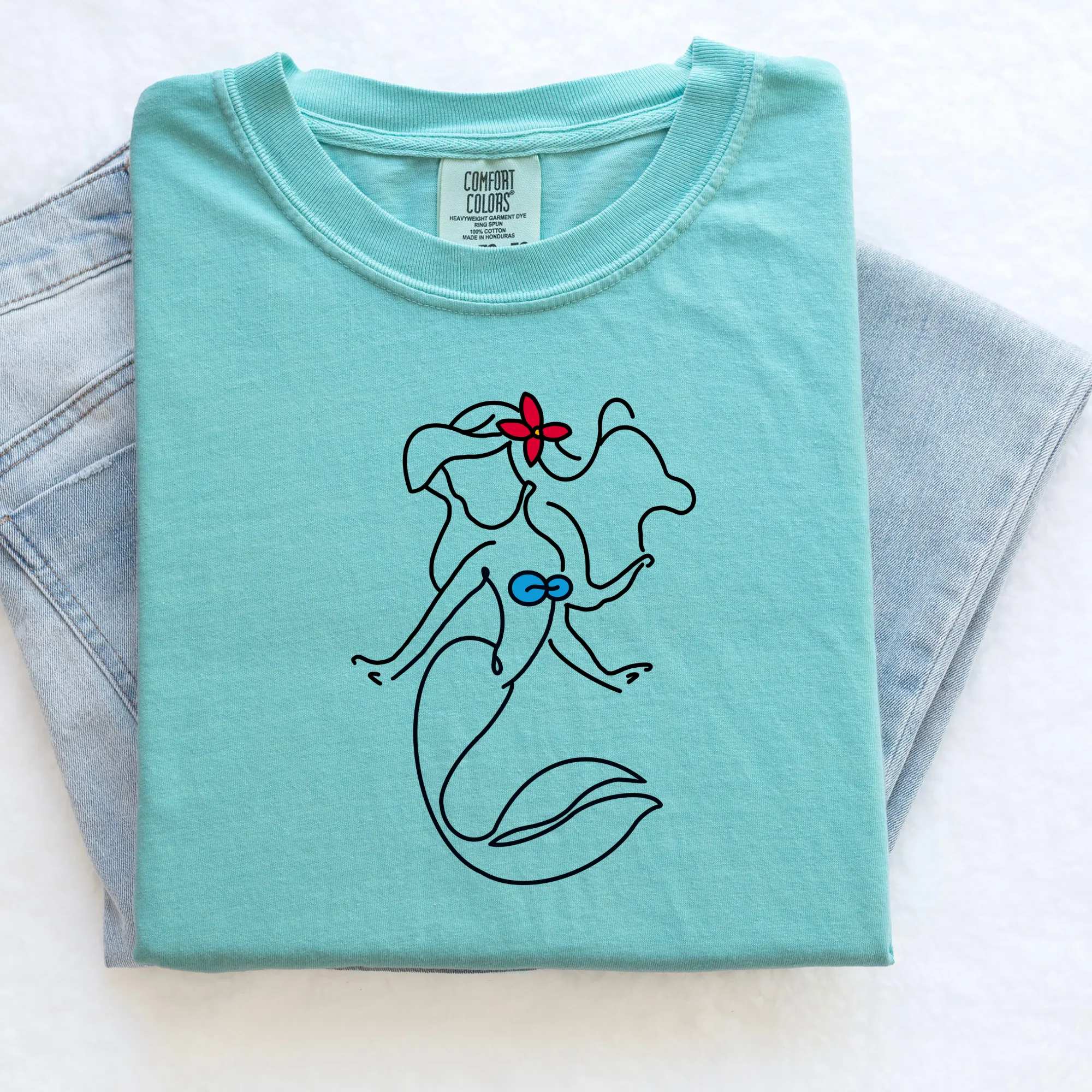 Minimalist Mermaid Princess Shirt for Women