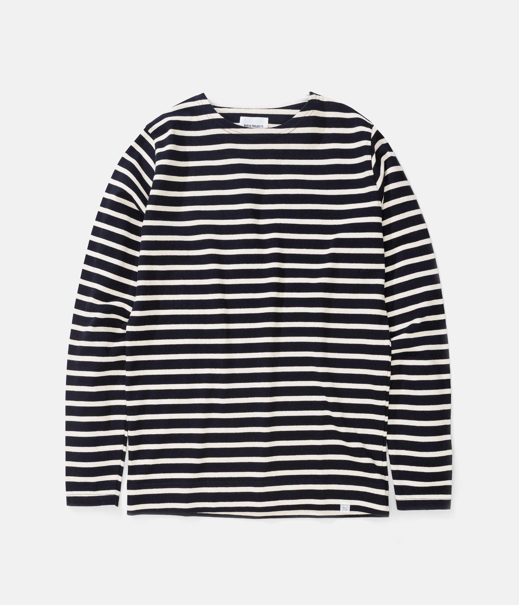 Norse Projects Godtfred Classic Long Sleeve T-Shirt - Navy / Ecru