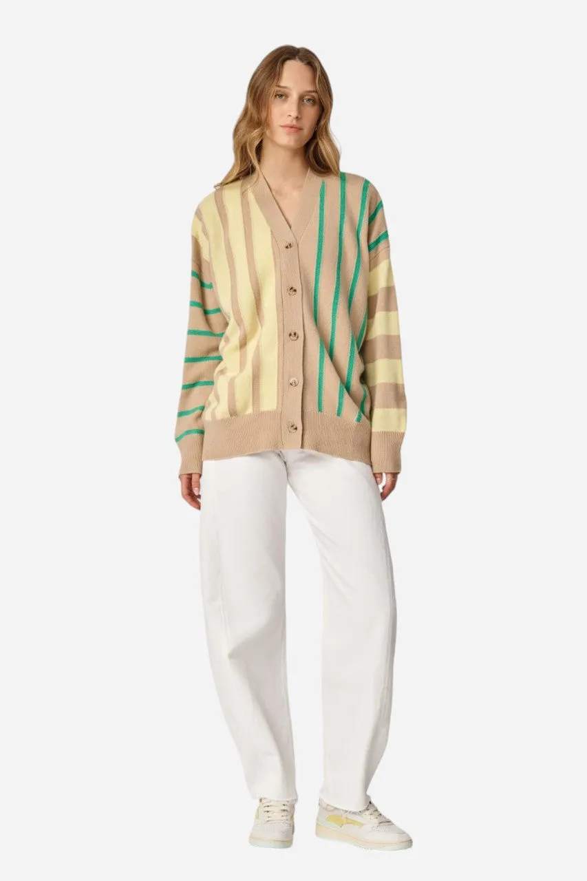 Oncept Whitney Cardigan Oak Stripe