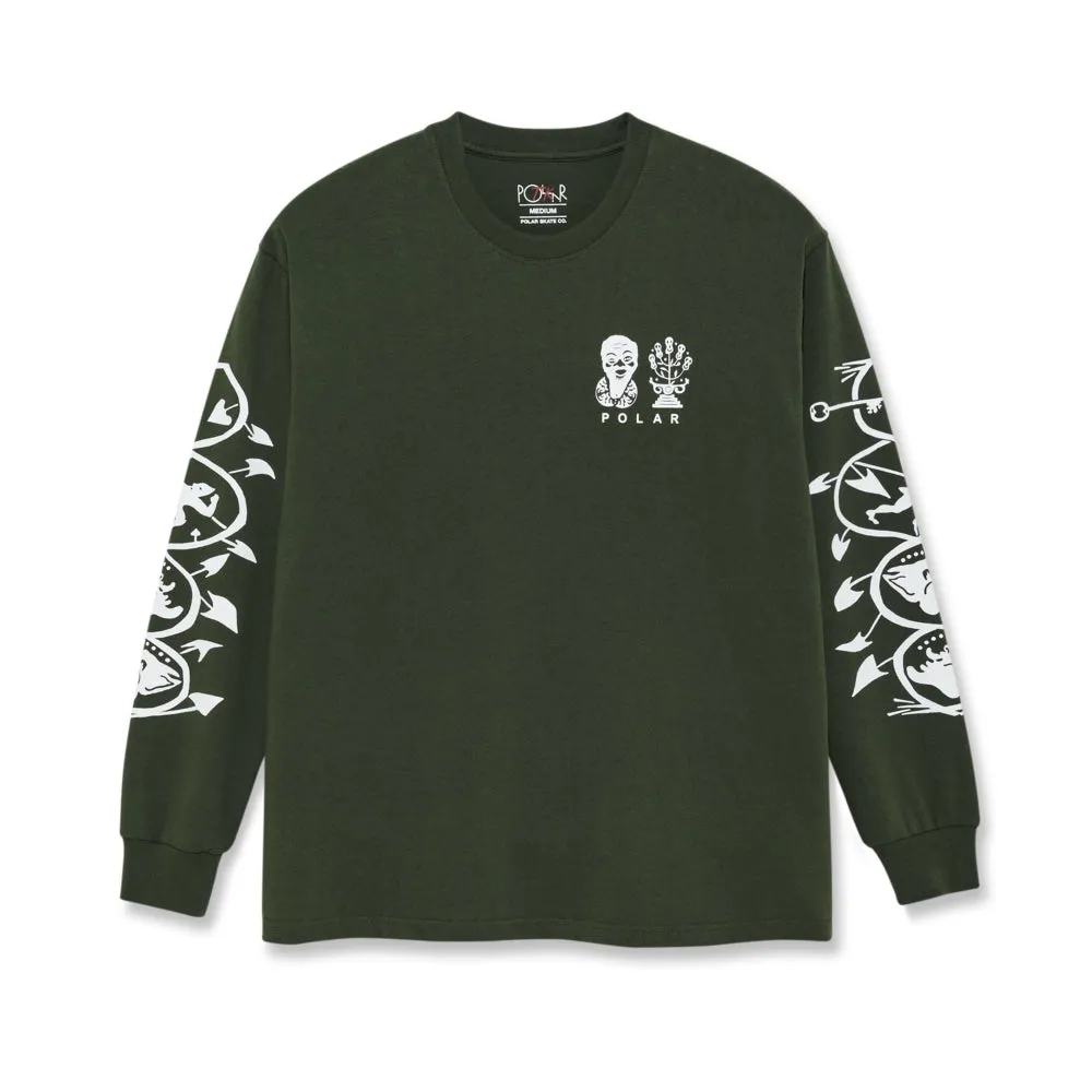 Polar - Spiral Long Sleeve T-shirt - Olive Green