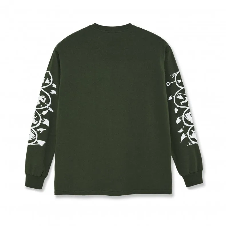 Polar - Spiral Long Sleeve T-shirt - Olive Green