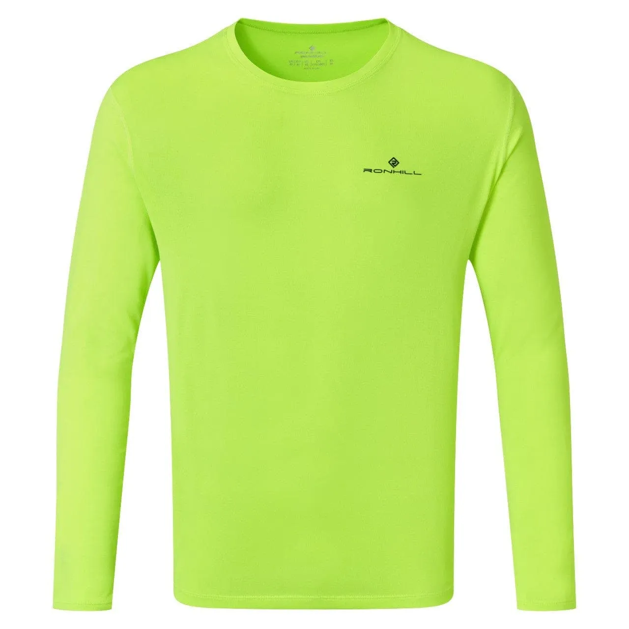 Ronhill Core L/S Tee (Mens) - Fluo Yellow/Black