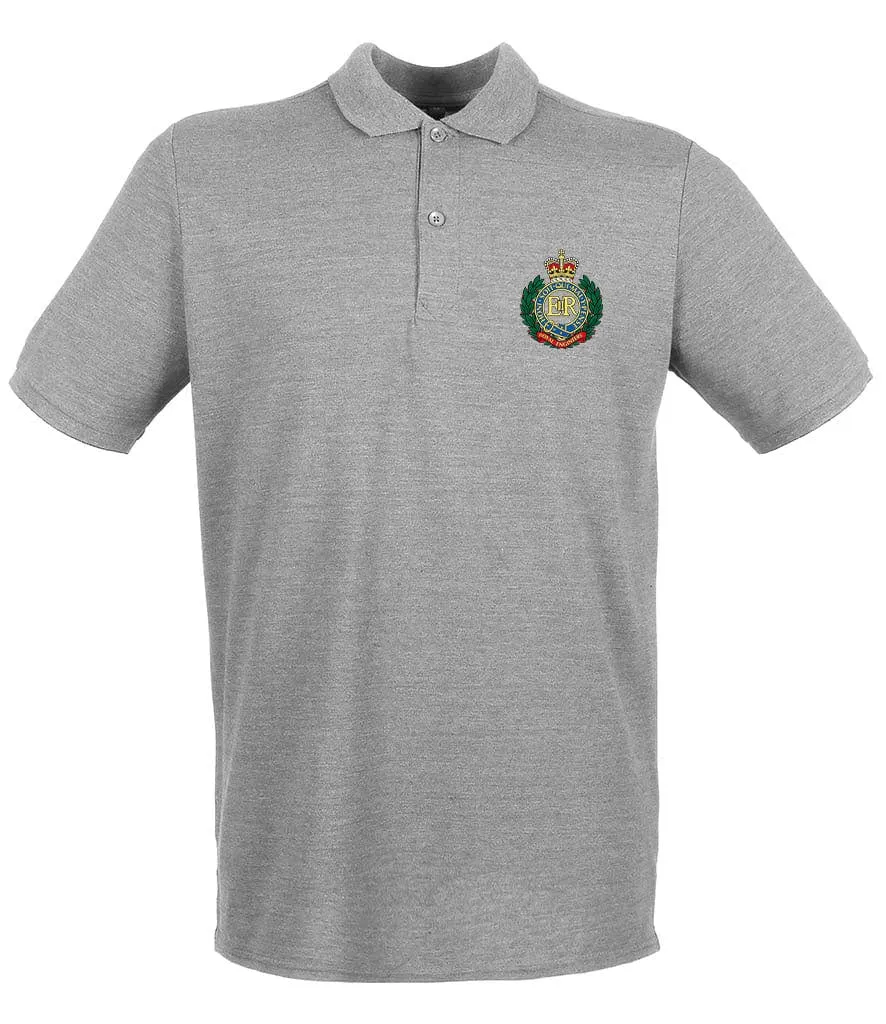 Royal Engineers Embroidered Pique Polo Shirt