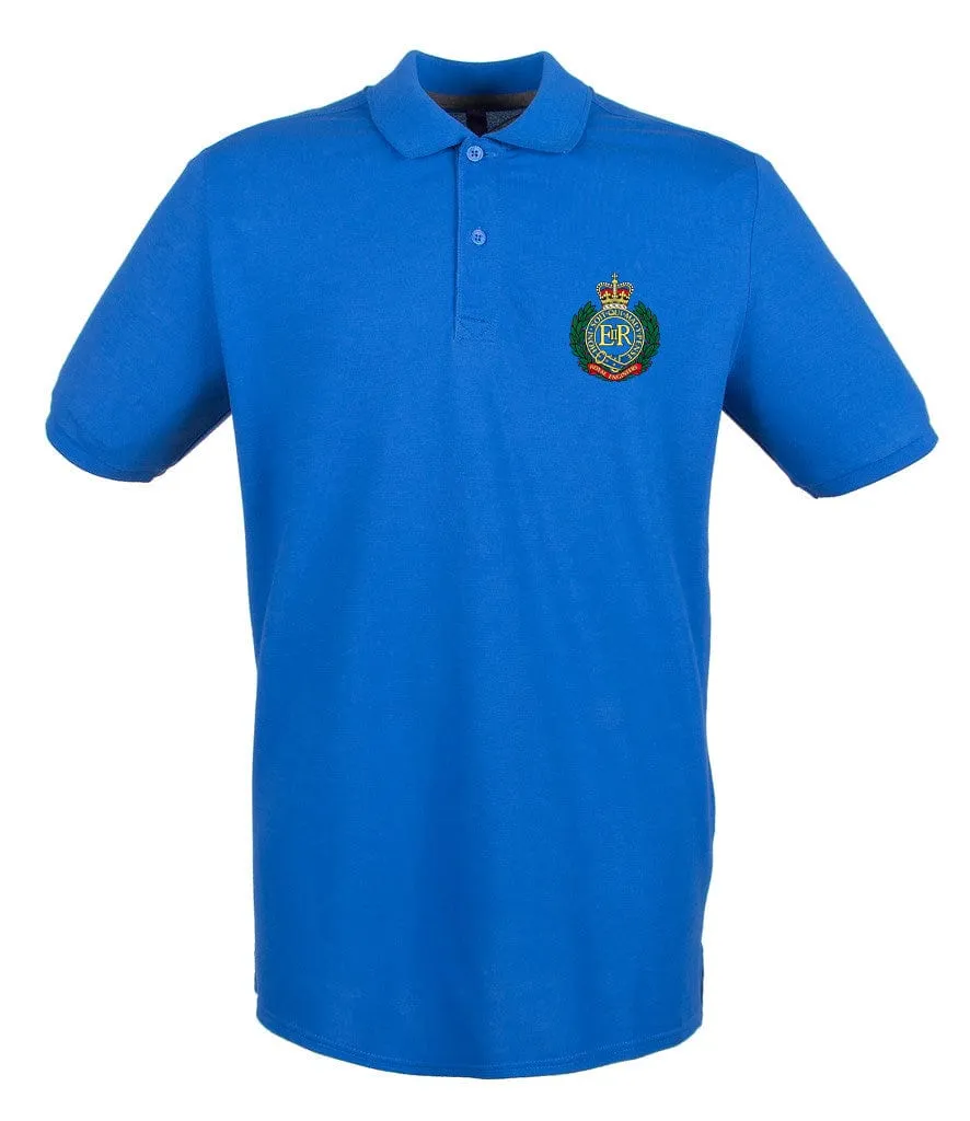 Royal Engineers Embroidered Pique Polo Shirt