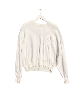 Size S | Bassike Waffle Knit Organic Cotton Sweatshirt