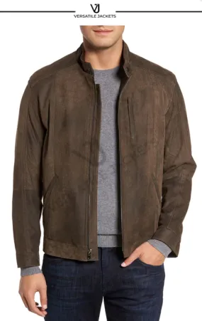 Suede Moto Jacket