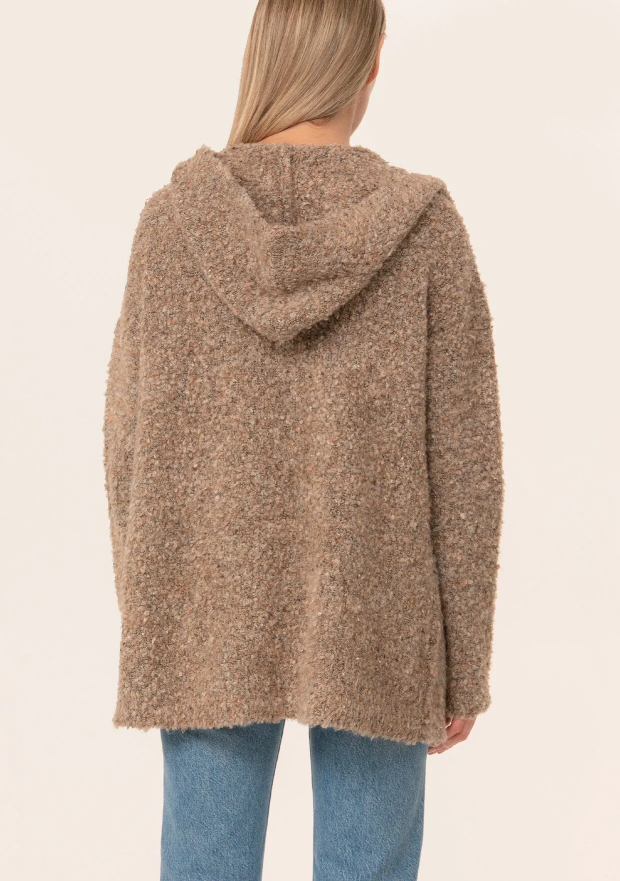 Sycamore Boucle Hooded Cardigan