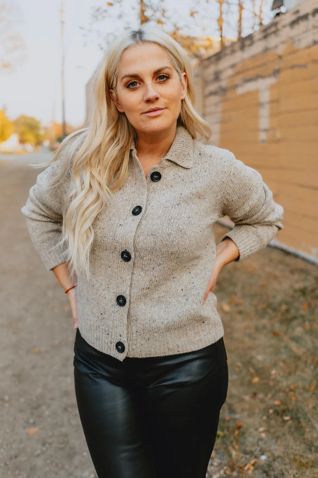 The Renette Button Cardigan by Part Two - Natural