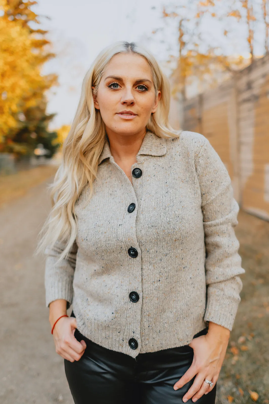 The Renette Button Cardigan by Part Two - Natural