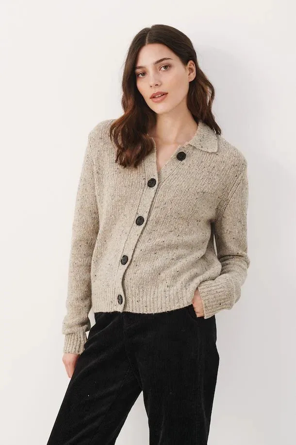 The Renette Button Cardigan by Part Two - Natural