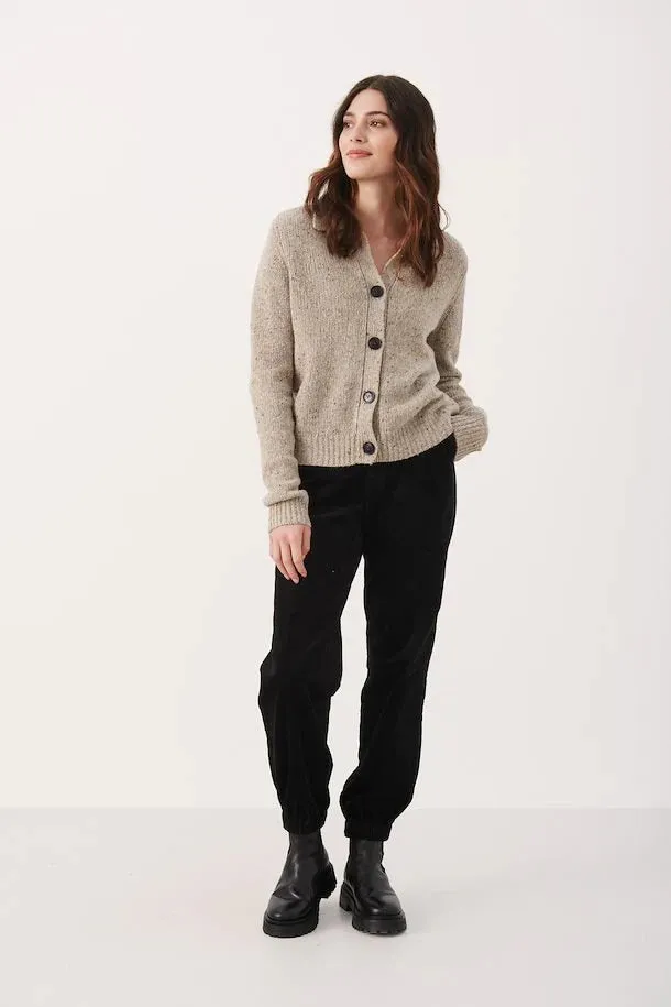 The Renette Button Cardigan by Part Two - Natural