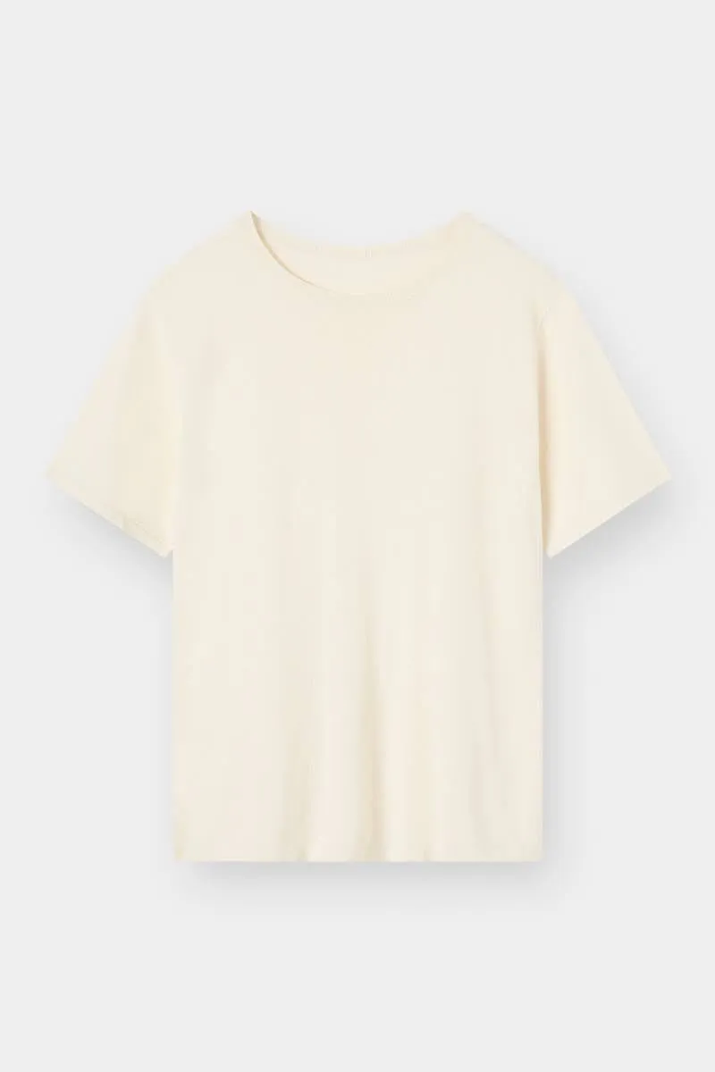 THE SILK TEE - WHITE