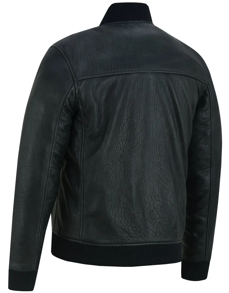 The Stalwart - Men's Fashion Leather Bomber Jacket