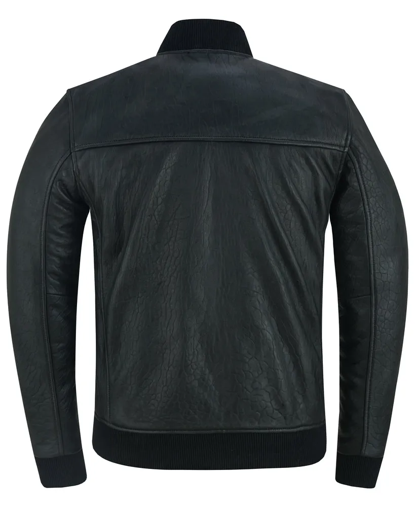 The Stalwart - Men's Fashion Leather Bomber Jacket