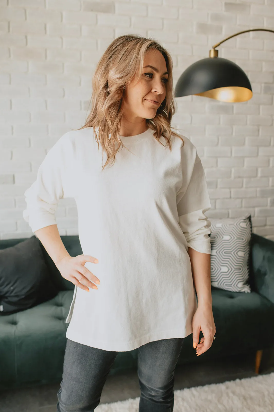 The Sunday Tee by Le Bon Shoppe - White Cotton