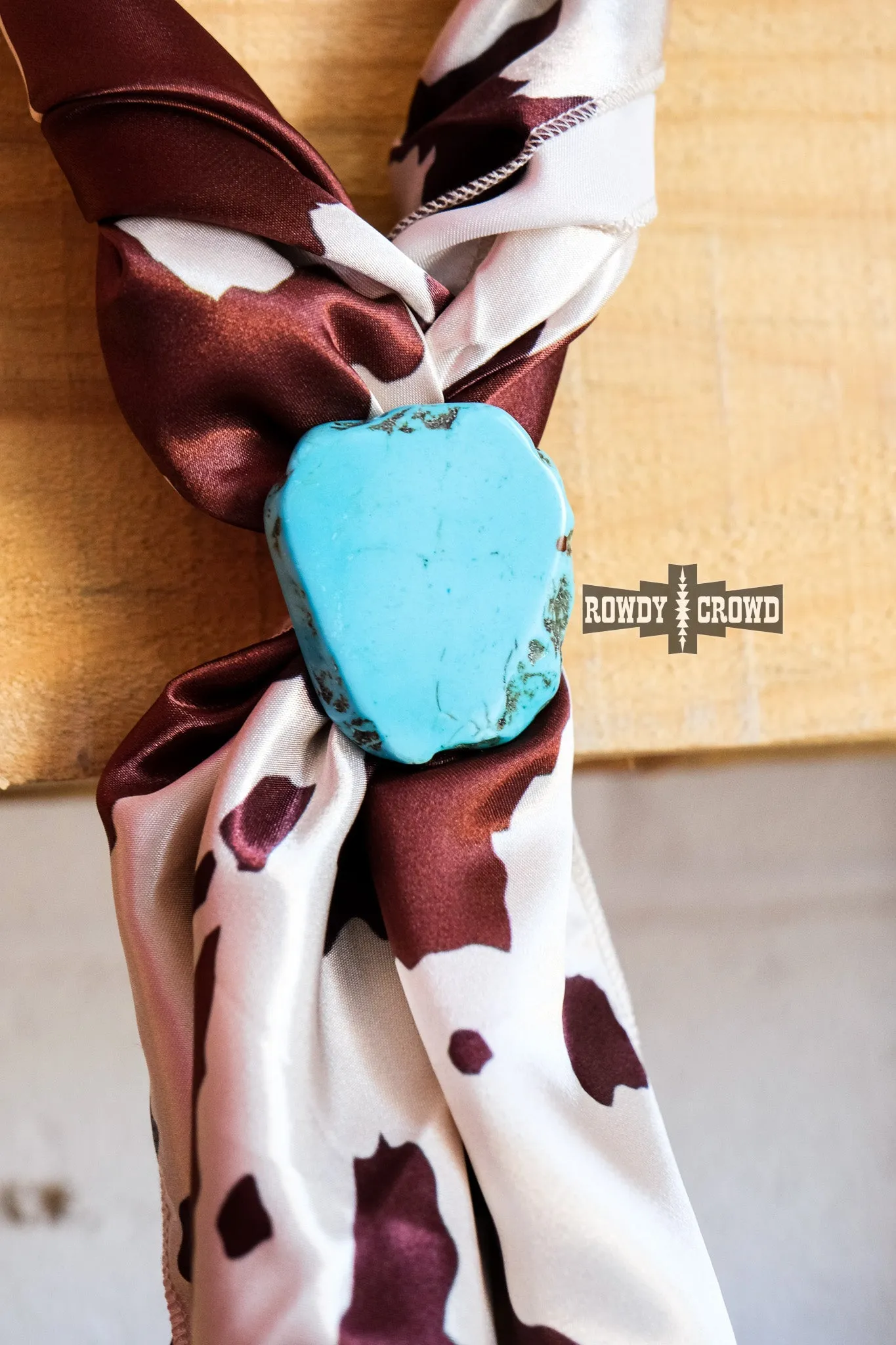 Turquoise Scarf Slide/ Ring / Tee Clip