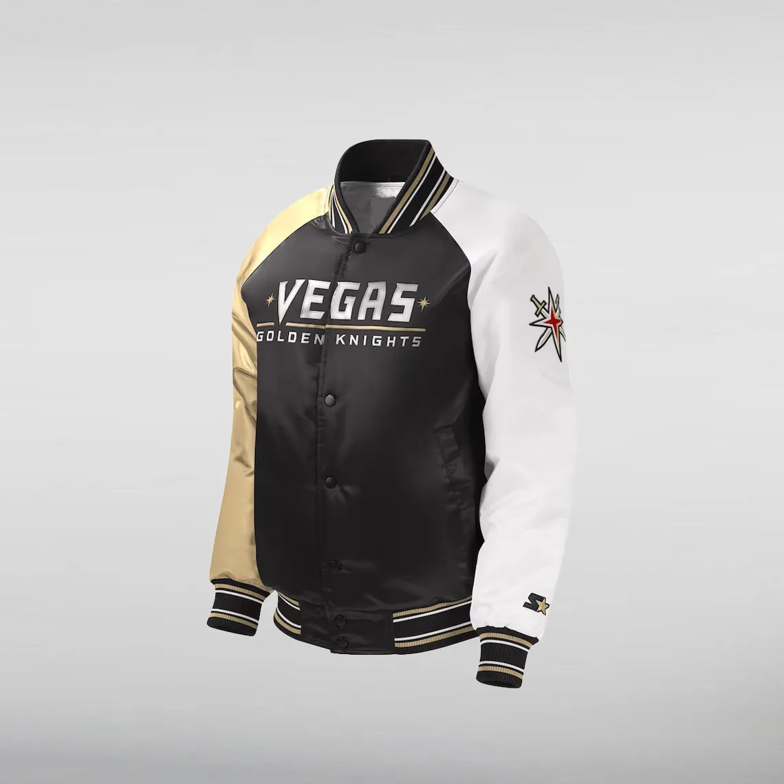 Vegas Golden Knights Satin Varsity Jacket