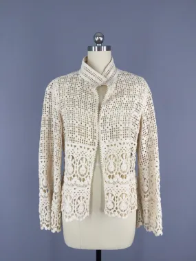 Vintage 1970s Crochet Jacket