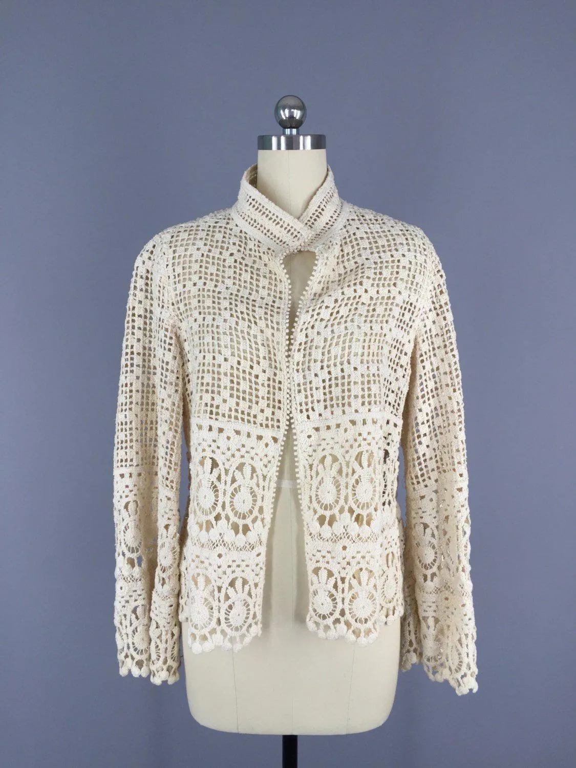 Vintage 1970s Crochet Jacket