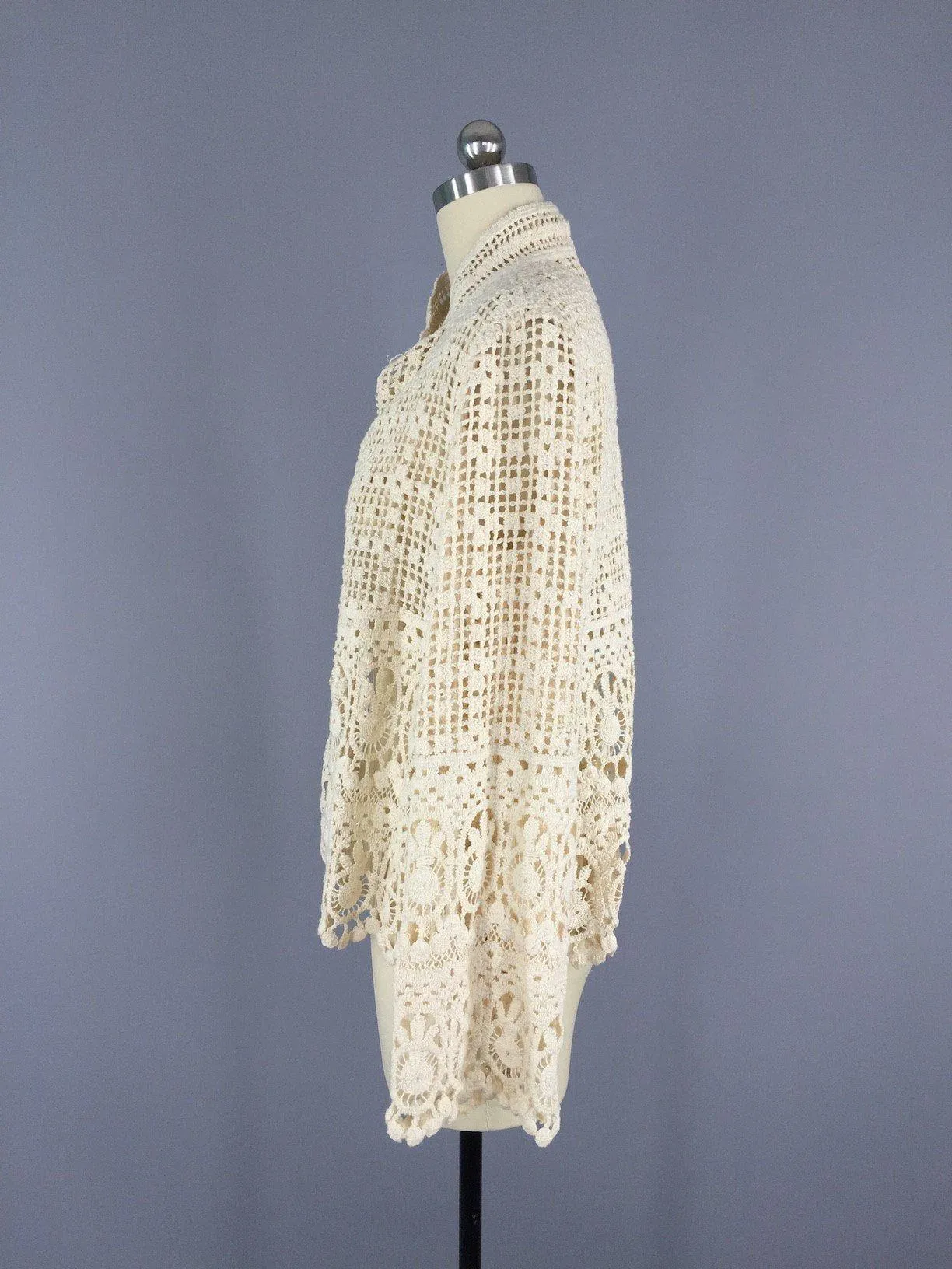 Vintage 1970s Crochet Jacket