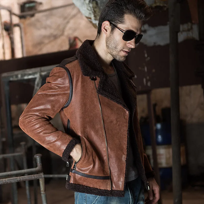 Vintage Aviator Genuine Leather Jacket