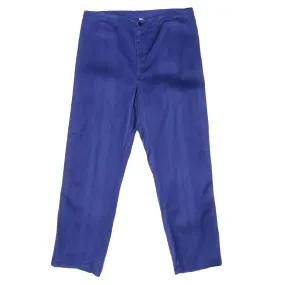 VINTAGE FRENCH WORKWEAR BLUE SANFOR HBT TROUSERS PANTS 1960S SIZE 36X31