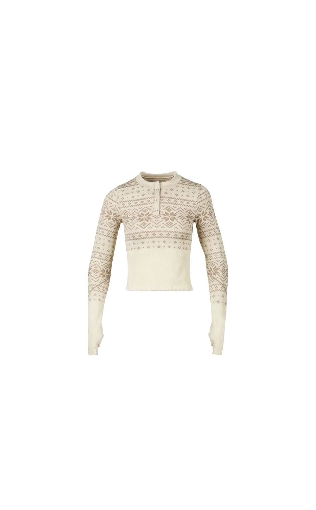 Vitality BaseLayer Henley Top - Snowflake