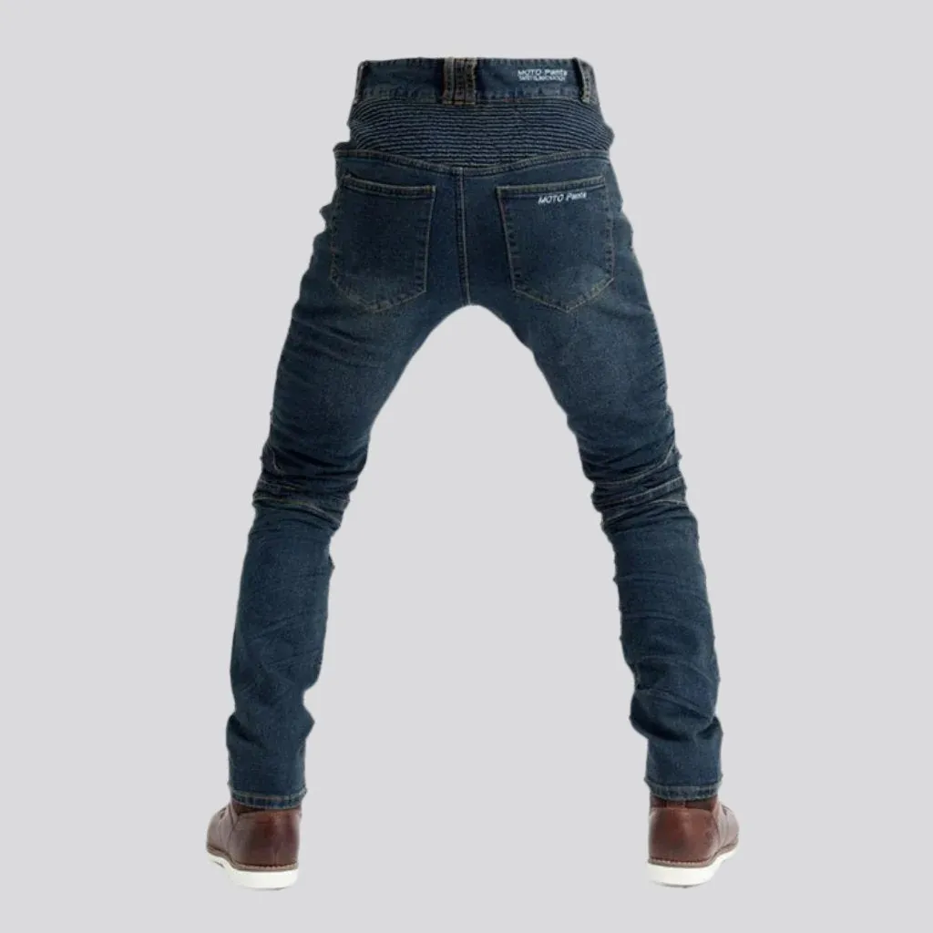 Waterproof motorcycle jeans for men