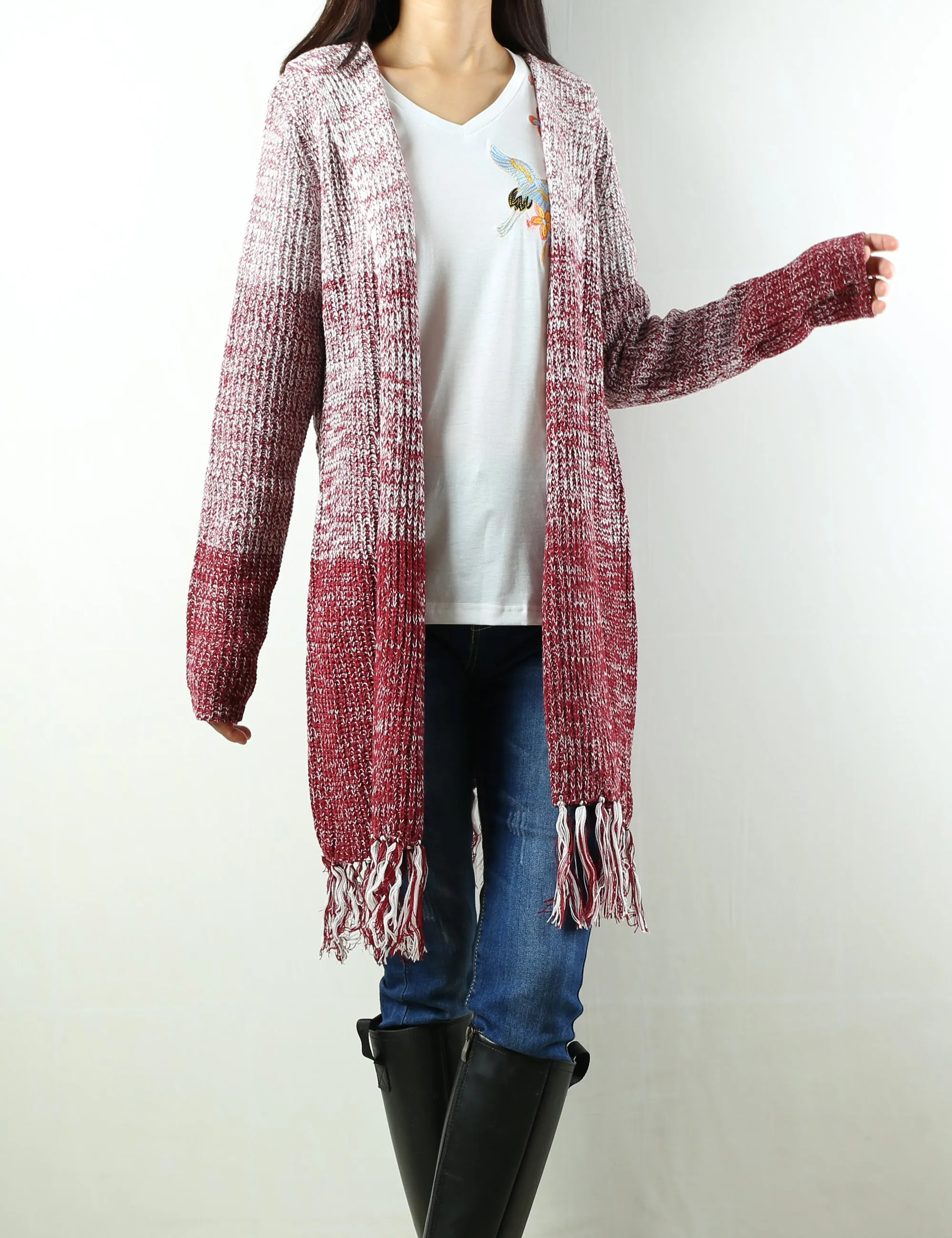 Women Cardigan Sweater/Oversized sweater/Hooded Cardigan/Plus Size Knit Hoodie/knit Jacket/Loose Fit/casual Sweatshirt/Long Cardigan (Y1963)