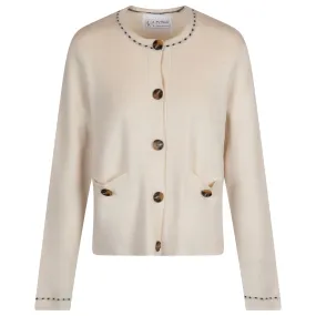 Womens Katha Cardigan Cream - AW24