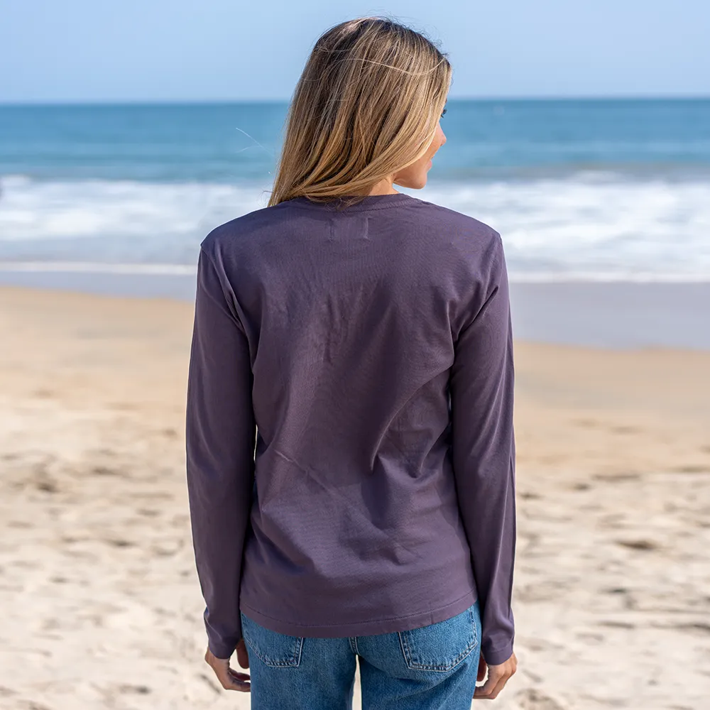 Womens Long Sleeve V-neck