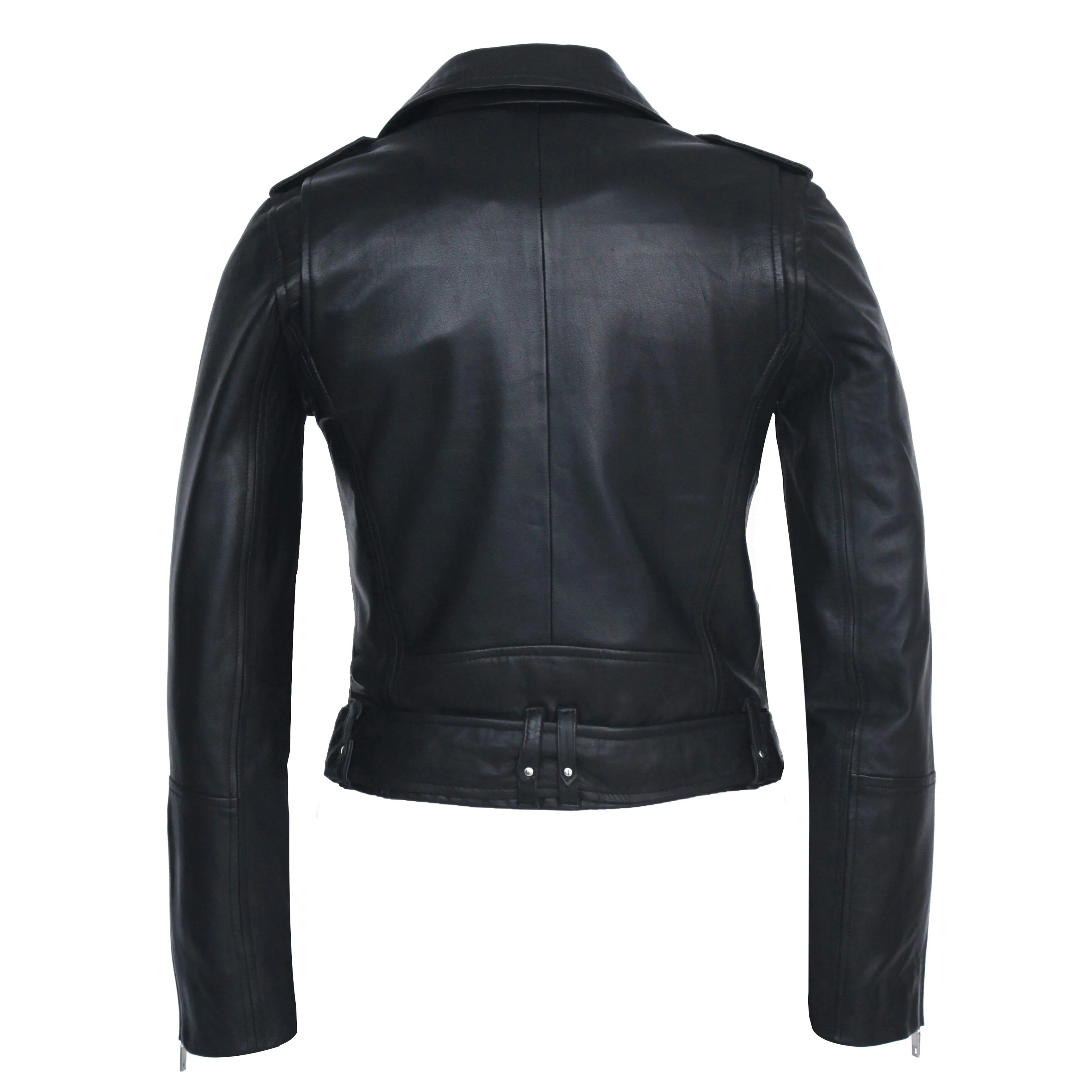 Womens Moto Nappa Leather Jacket